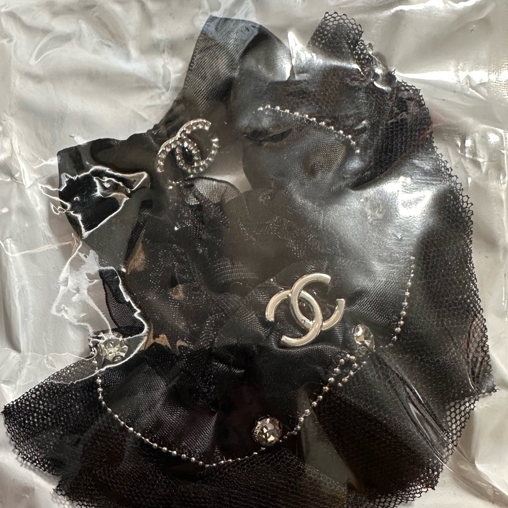 Elegant Black Doll or Labubu Accessory Set